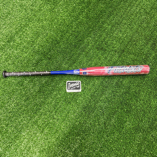 MONSTA - "FATHLETE" RED AND NAVY USA ASA MX Torch w/ 3500 Handle Composite Slowpitch Softball Bat