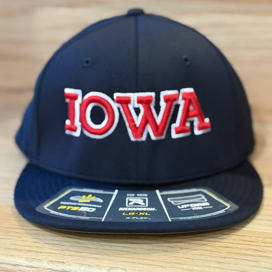 Iowa Challenge Cup Flex Fit Hat - Navy/Red/White (2024 VERSION)