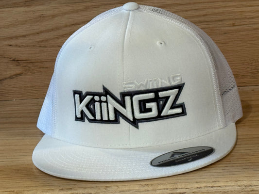 Swiing Kiingz Snapback Hat - White/White/Gray