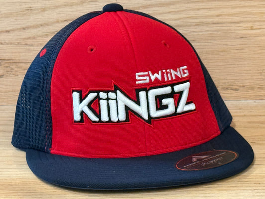 Swiing Kiingz Flexfit Hat - Red/Navy/White