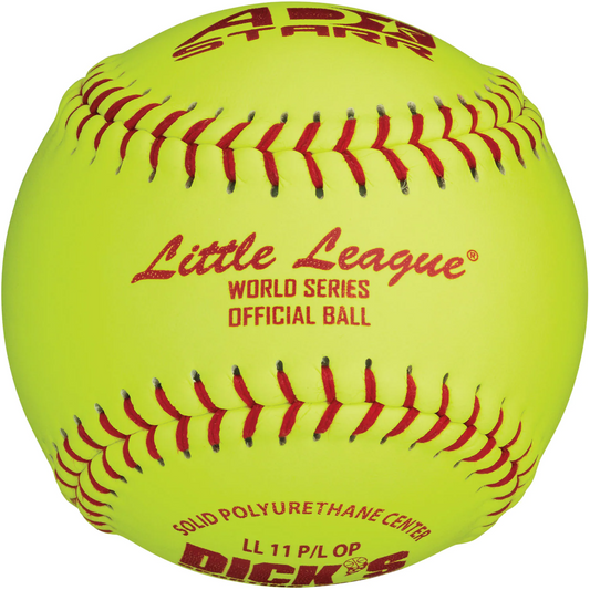 A.D. STARR Official World Series Ball 11" Fastpitch (47 COR / 375 LBS) SKU: OLL 11 PL-WS