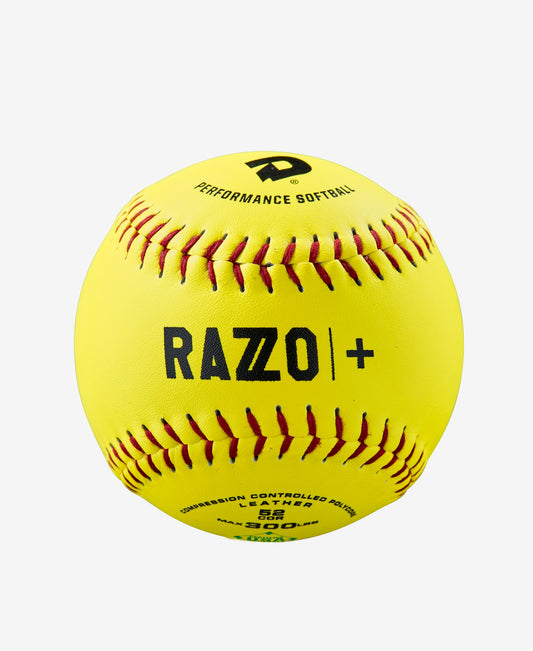 DEMARINI - 12" ASA RAZZO Plus Slowpitch Leather Softball (Dozen)