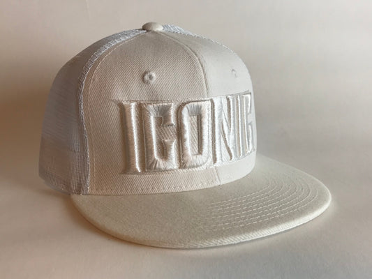 Iconic SnapBack- White/White