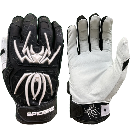 SPIDERZ ENDITE Batting Gloves - Black/White 2022