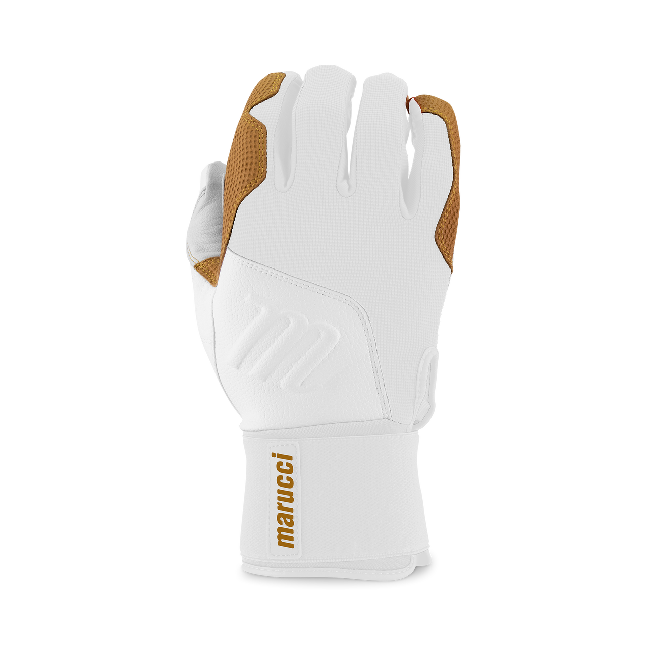 White and gold batting gloves sales