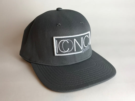 Iconic Seamless Flatbill Hat- Graphite