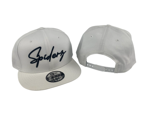 Spiderz New Era Flat Brim SnapBack - White/Black