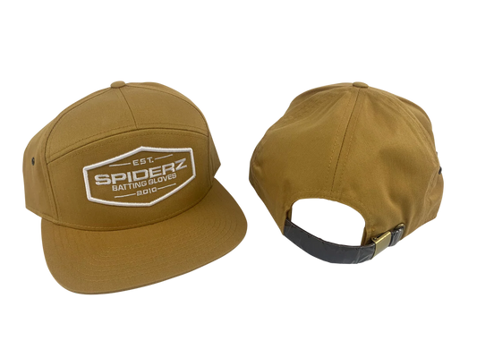 Spiderz 5 Panel Hat W/Patch - Gold