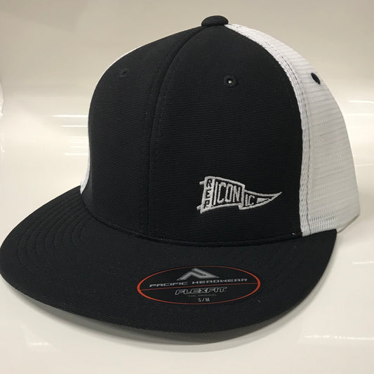 Iconic Performance Trucker Hat - Black/White