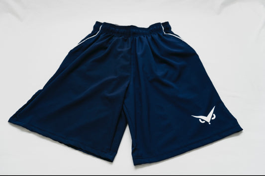 "Gamer 2.0" Performance Flex Shorts - Navy