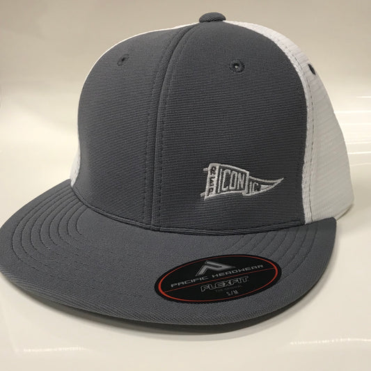 Iconic Performance Trucker Hat - Graphite/White