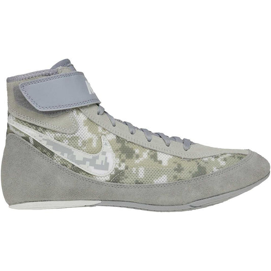 Nike Youth Speedsweep VII Wrestling Shoes- Gray/Camo