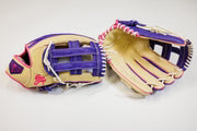 GS SPORTS - Signature Series H Web Ball Glove - Purple Blonde