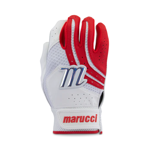 MARUCCI - YOUTH MEDALLION FASTPITCH BATTING GLOVES - Red