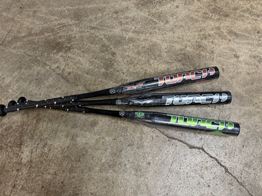 MONSTA Black w/Rose Foil Graphics TORCH M2 25oz. ASA Softball Bat