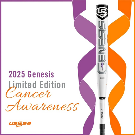LOUISVILLE SLUGGER - Genesis Limited Edition Cancer Awareness 2PC Maxload USSSA Slowpitch Softball Bat
