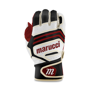 MARUCCI - FUZN Pro Batting Gloves Adult WHITE/BLACK/RED