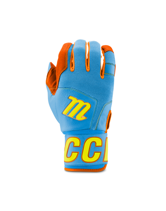 MARUCCI - BLACKSMITH WRAP BATTING GLOVES BLUE/ORANGE