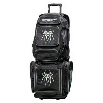 Spiderz "TARANTULA" Roller Bat Bag-Bat Pack Combo - Black/White