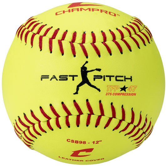 CHAMPRO - Fast Pitch 12" Softballs CSB98 (DZ) PRACTICE BALL
