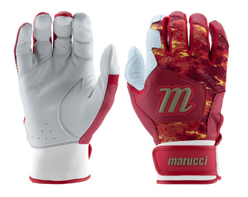 MARUCCI - GXR Youth Baseball Batting Gloves - RED