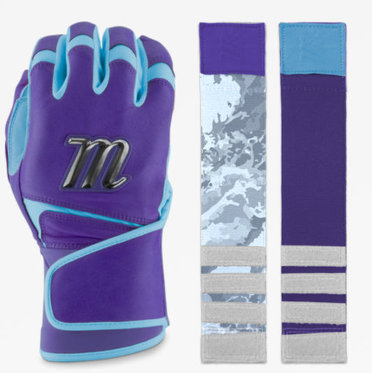 REMX BATTING GLOVES - PURPLE/BLUE