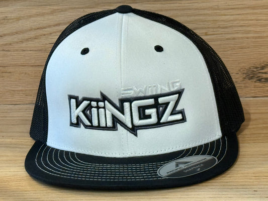 Swiing Kiingz Snapback Hat - White/Black/Gray