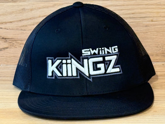 Swiing Kiingz Snapback Hat - Black/White/Gray