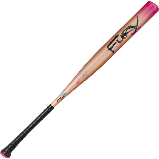 AXE Fury 1-Piece USSSA Slowpitch Softball Bat | ½ oz Endloaded | Flared Handle