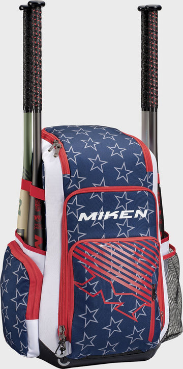 Miken Deluxe Slowpitch Backpack - Star & Stripes