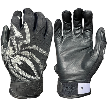 SPIDERZ PRIZM Youth Batting Gloves - Ltd Ed - Black Mamba 2022