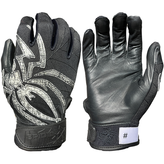 2022 SPIDERZ PRIZM Youth Batting Gloves - Ltd Ed - Black Mamba