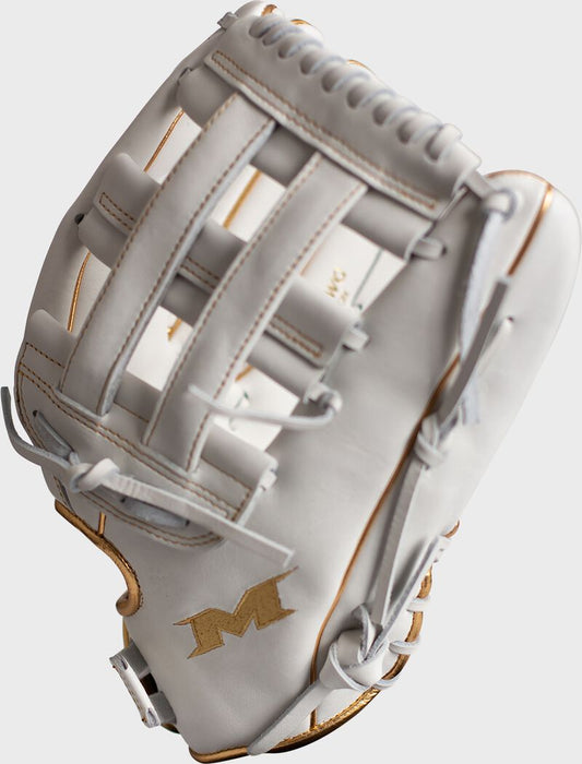 MIKEN - GOLD Pro Series 13.5" White Gold Slowpitch Glove