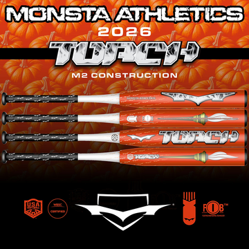MONSTA ORANGE TORCH M2 Stiff Handle 25oz. ASA Softball Bat