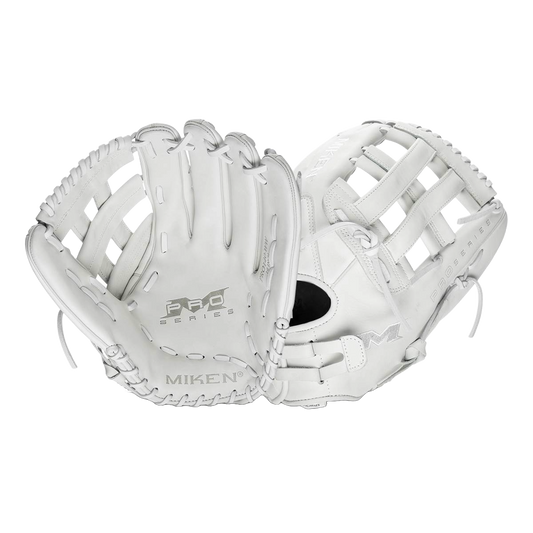 MIKEN - Pro Series 14" White Slowpitch Glove