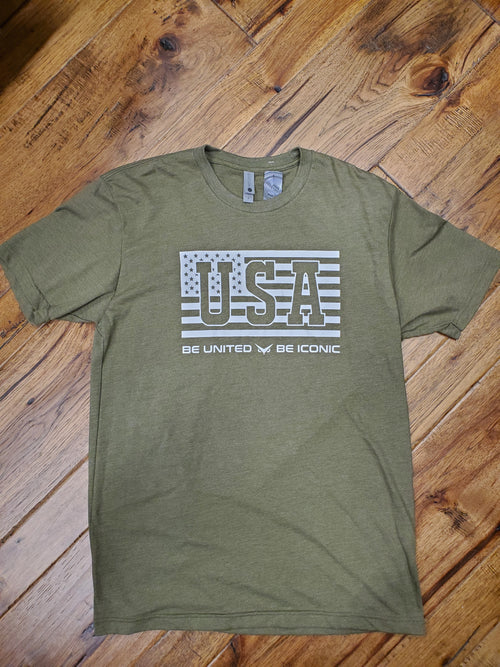 Be United Iconic Tee (Army Green)