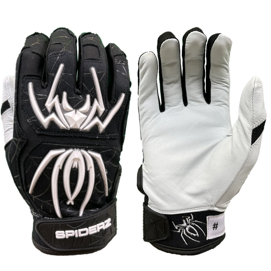 2022 Spiderz ENDITE Batting Gloves - Black/White