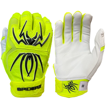 Neon yellow shop batting gloves