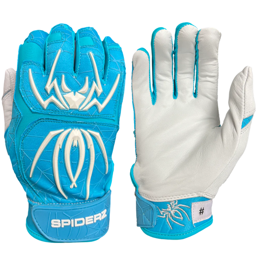 SPIDERZ ENDITE Batting Gloves - Turquoise/White 2022