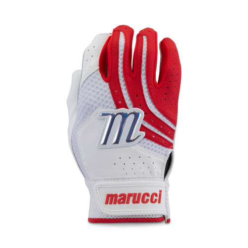 MARUCCI - ADULT MEDALLION FASTPITCH BATTING GLOVES - Red