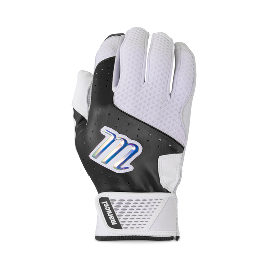 MARUCCI- CREST YOUTH BATTING GLOVES BLACK/WHITE