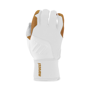 MARUCCI - ADULT BLACKSMITH BATTING GLOVES - WHITE/TAN