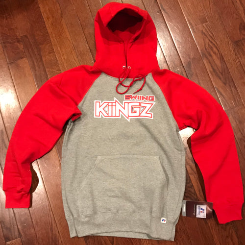 Swiing Kiingz Color Block Hoodie - Red