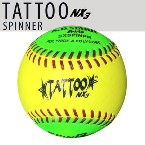TATTOO NX3 12" Spinners (44COR/400LBS) Batting Practice Softball