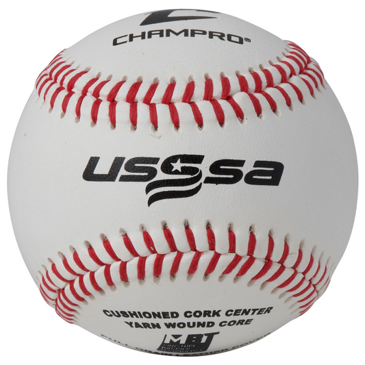 CHAMPRO - USSSA APPROVED BASEBALLS - FULL GRAIN LEATHER COVER