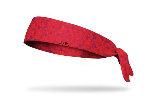 CHERRY CRACKLE TIE HEADBAND