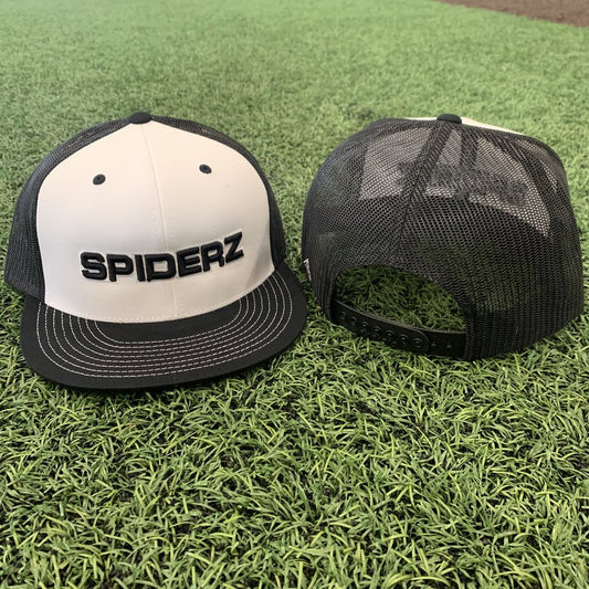 Spiderz Pacific Flat Brim SnapBack - White/Black