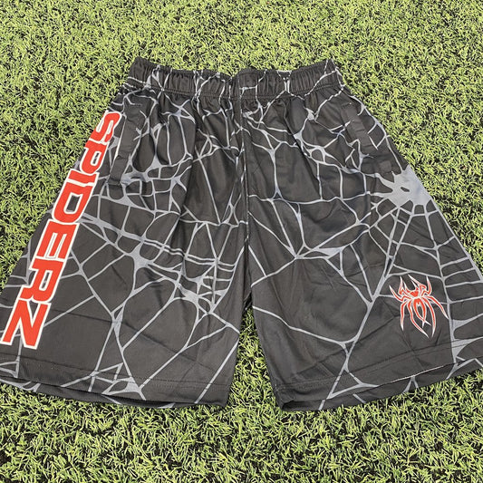 SPIDERZ SUPER MICRO MESH BP SHORTS - BLACK/RED