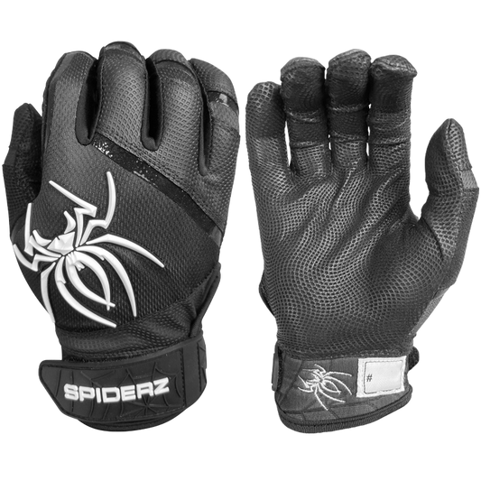 2023 Spiderz PRO Batting Gloves - Black/White