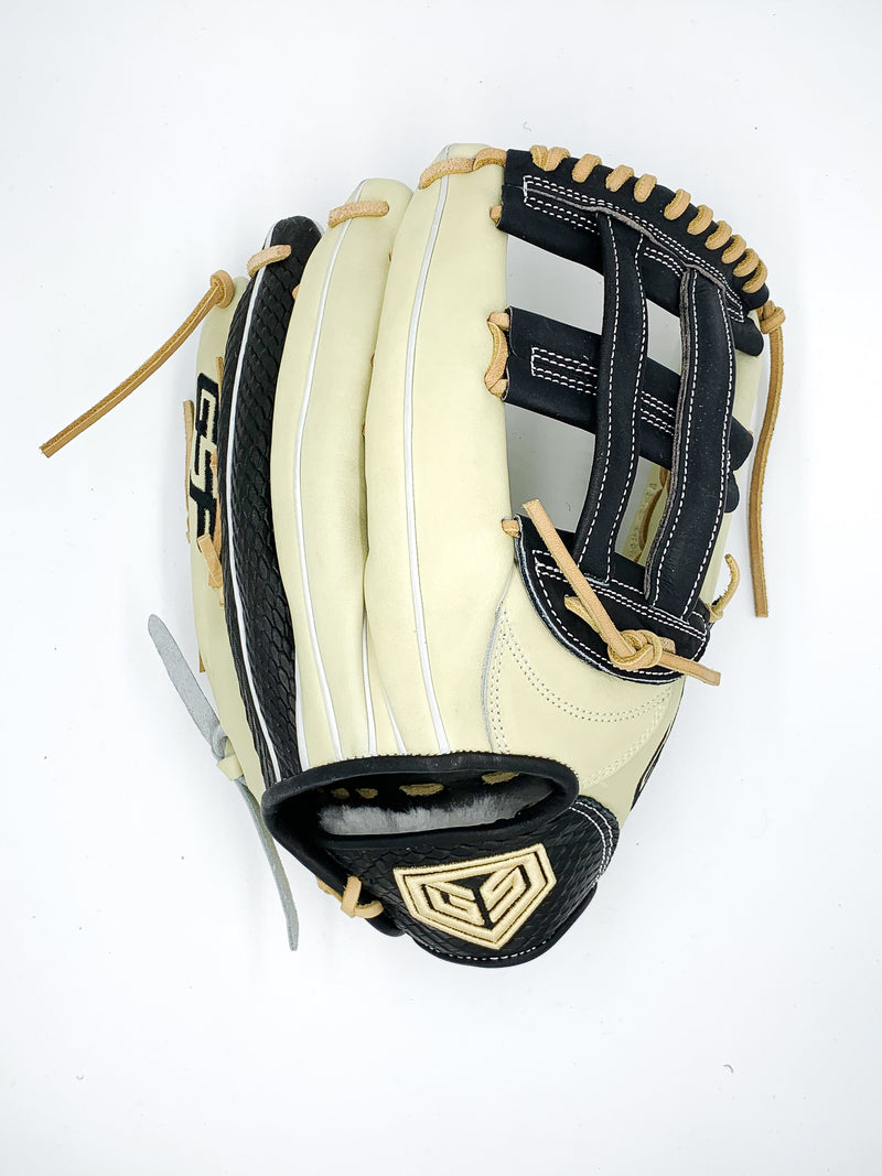 GS Sports Pro Series 13.5" H-Web Ball Glove - Blonde with Black Snakeskin